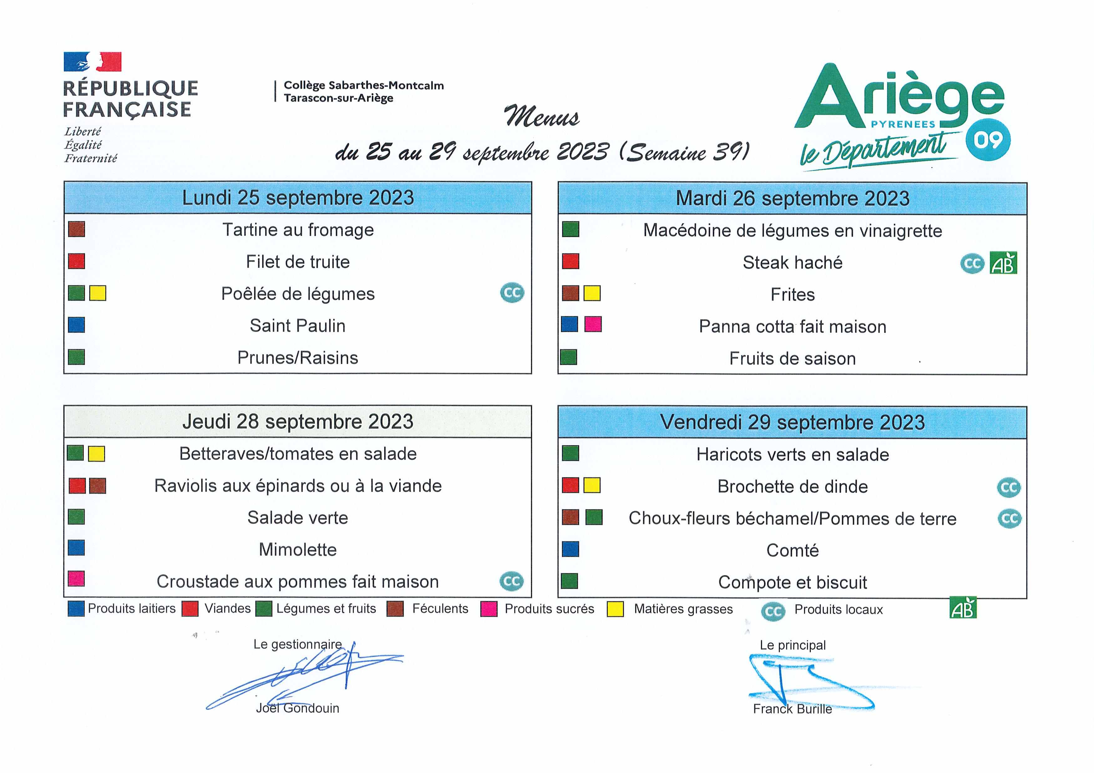 Du 25 au 29 septembre 2023