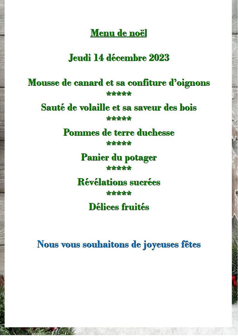 Repas de Noël
